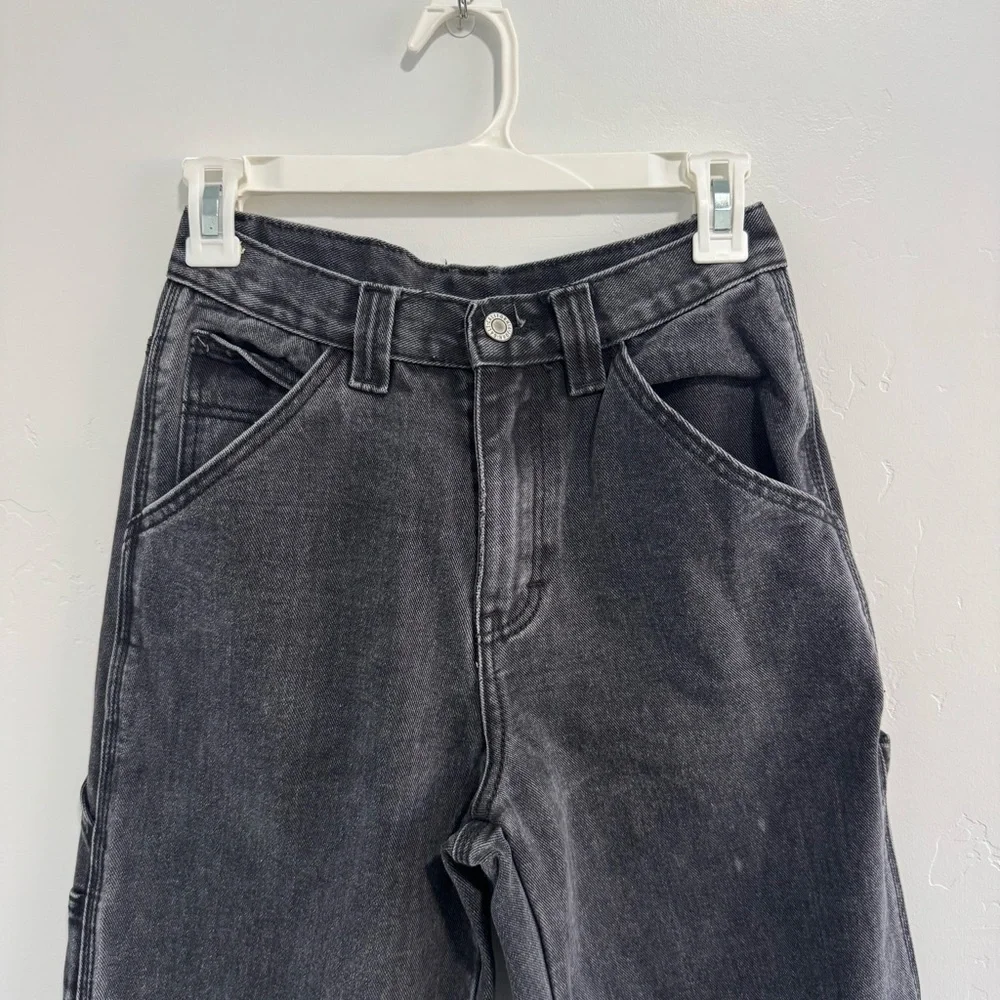 Brandy Melville Black Cargo Straight Leg Size Small - Picture 3 of 5